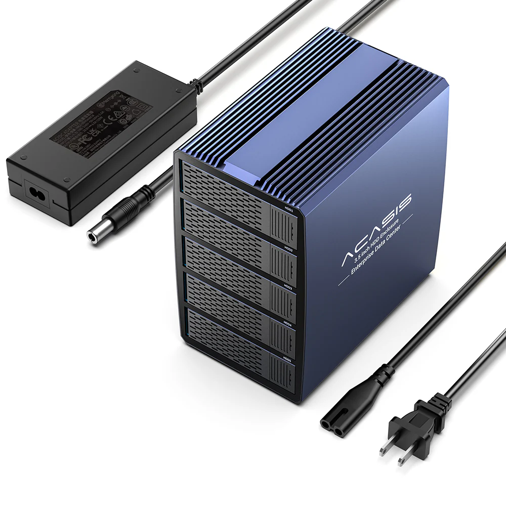 Acasis 5 Bay External Array 2.5/3.5 Inch USB to SATA HDD RAID Case - Image 12